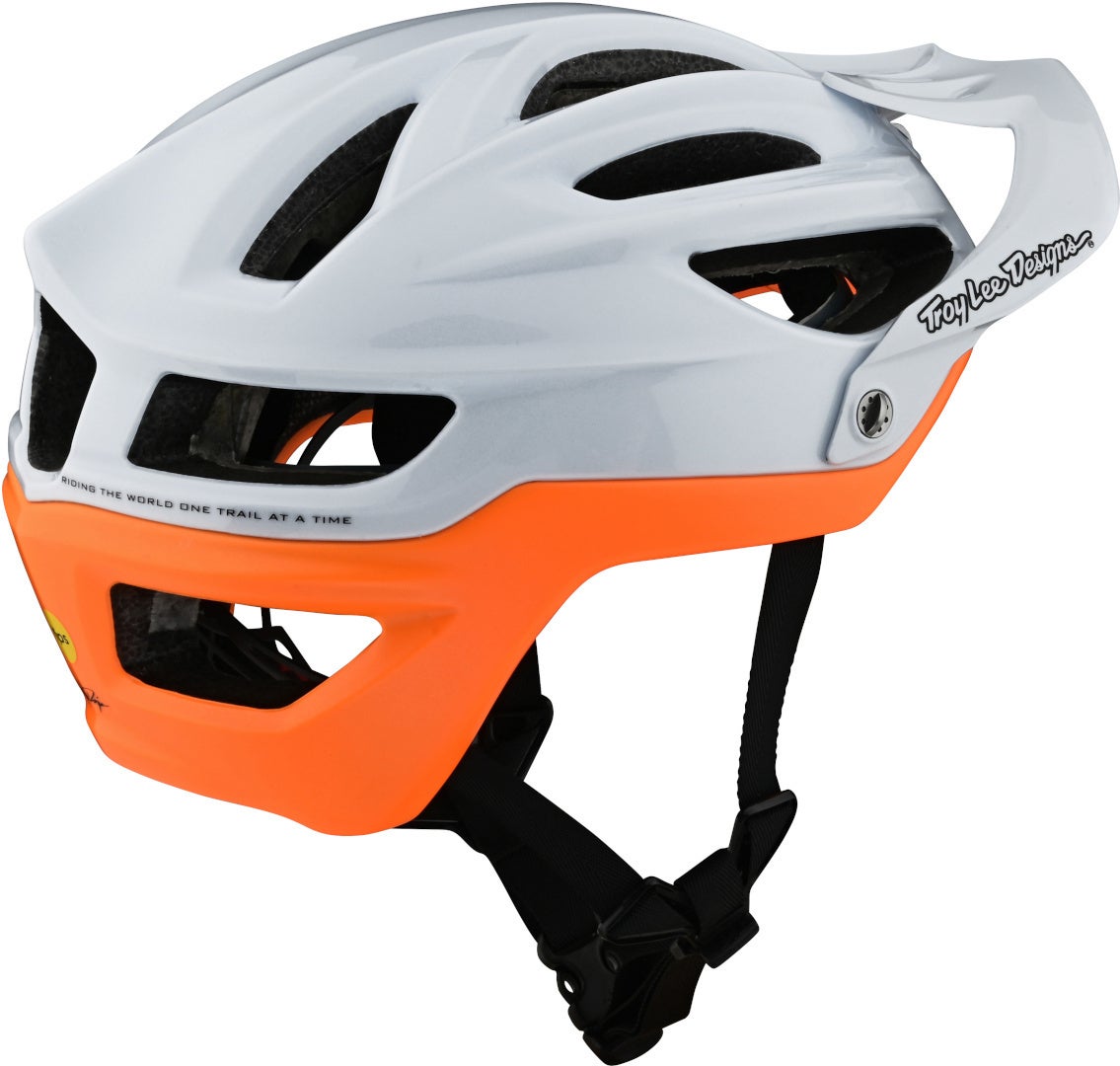 Troy Lee Designs A2 Decoy MIPS Casque de vélo Blanc/Orange XL/XXL Figure 4