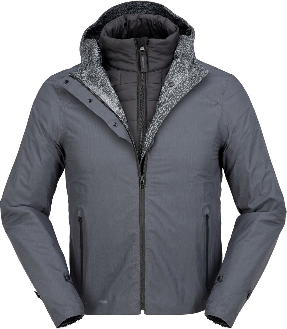 Spidi Rain H2Out Sweat à capuche de moto imperméable S Figure 7