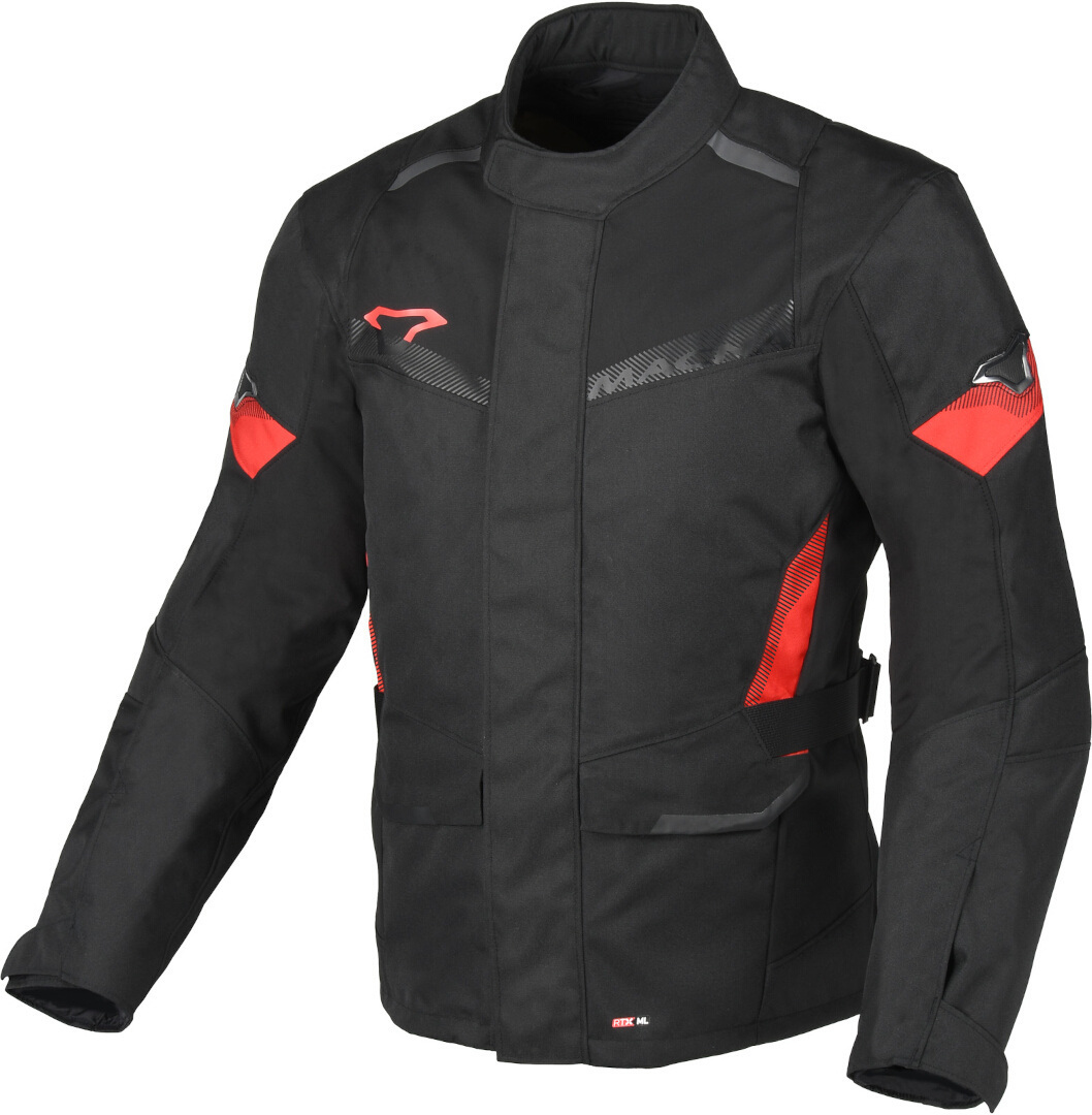 Macna Vaulture waterproof Motorcycle Textile Jacket black/red M Figure 1