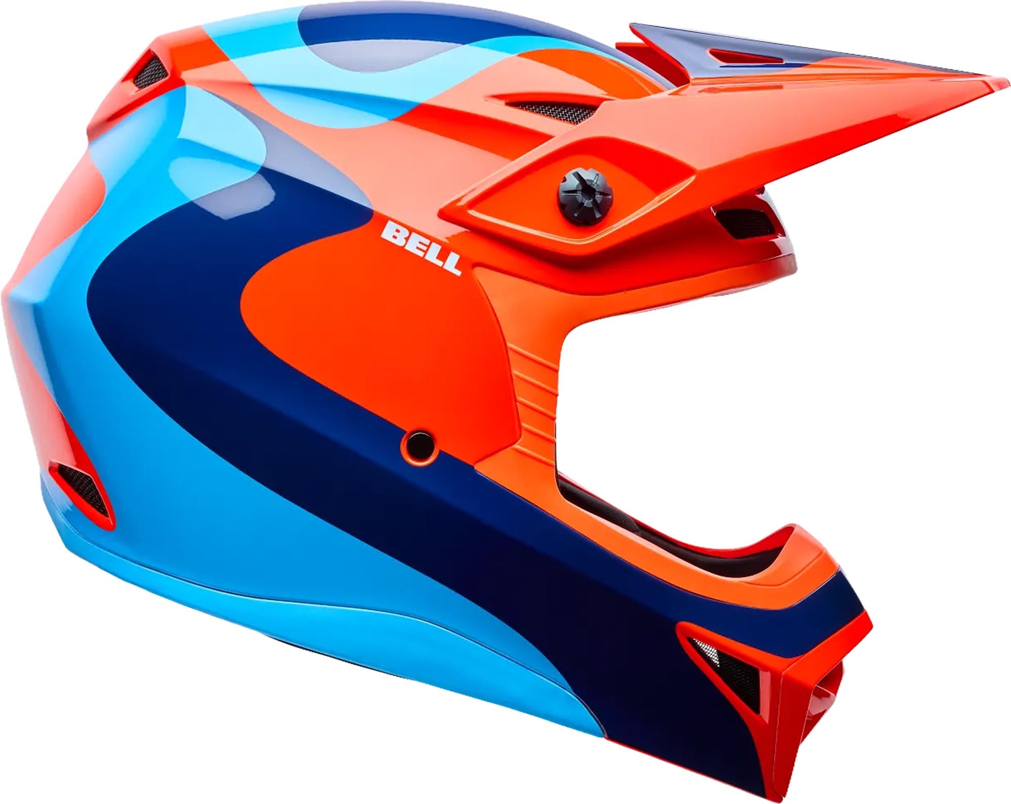 Bell MX-10 MIPS Wave Jugend Motocross Helm orange/blau Y/S (49/51) Abbildung 2