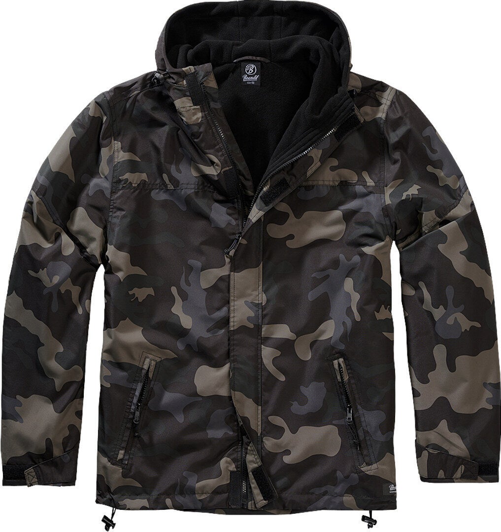 Brandit Windbreaker Frontzip Jacket Dark Camouflage 7XL Figure 1