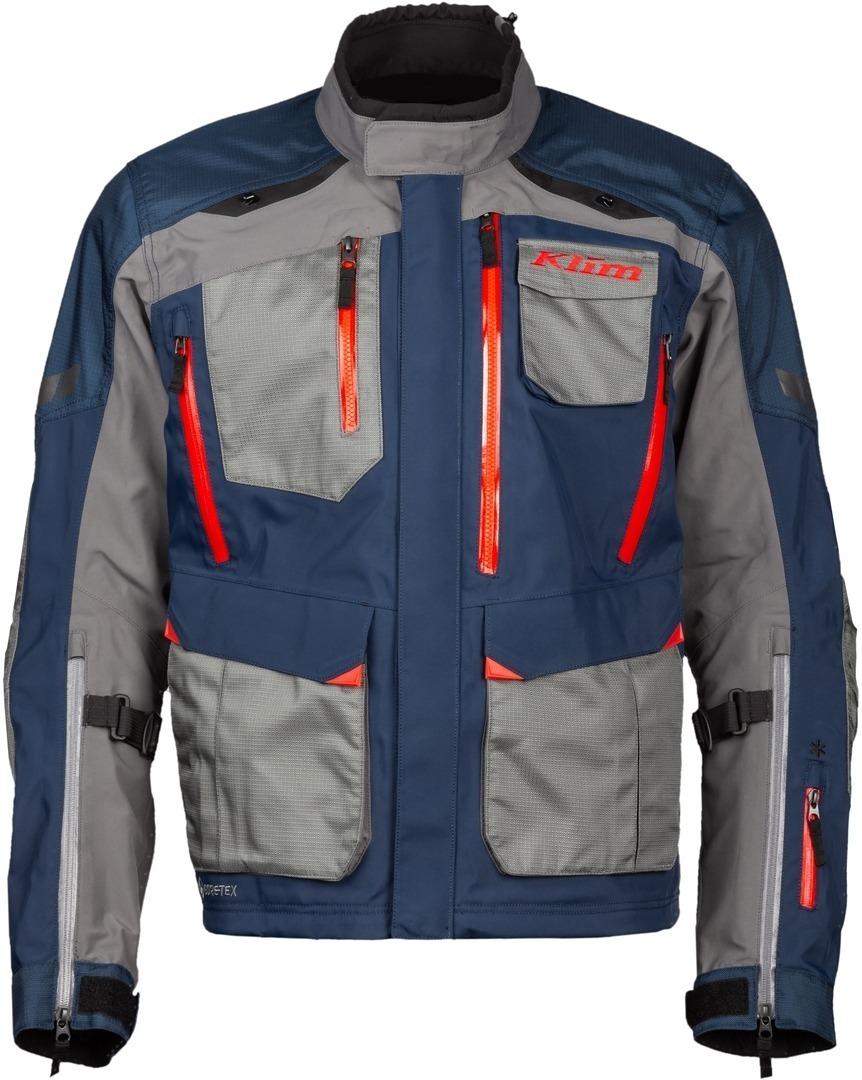 Klim Carlsbad Gore-Tex Motorcycle Textile Jacket light grey/blue M Figure 5