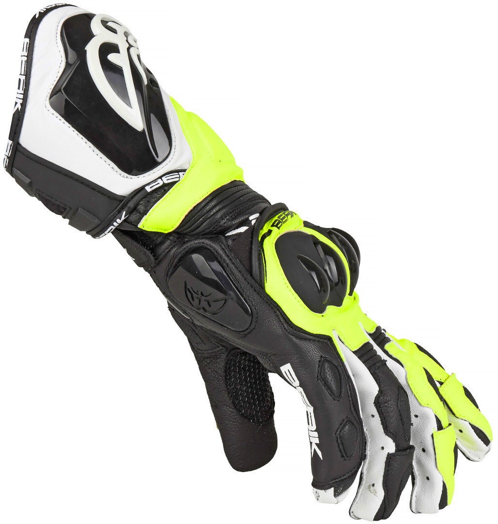 Berik Spa Motorcykelhandsker sort/gul 2XL Figur 3