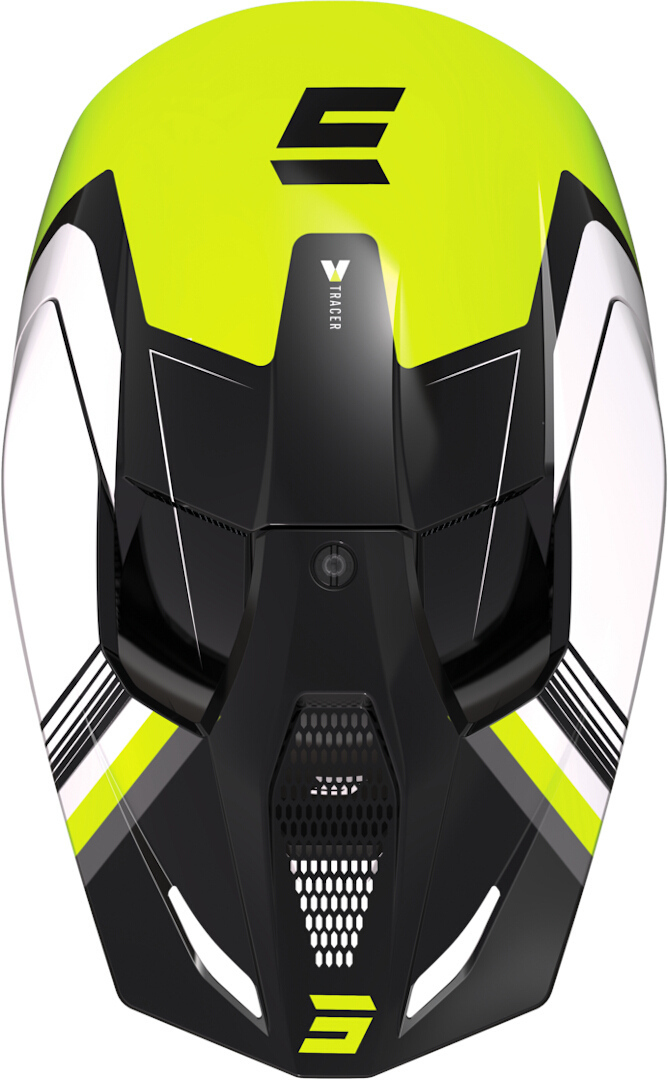 Shot Furious Tracer Cască de motocross pentru copii Alb/Negru/Galben M (51/52) Figura 3