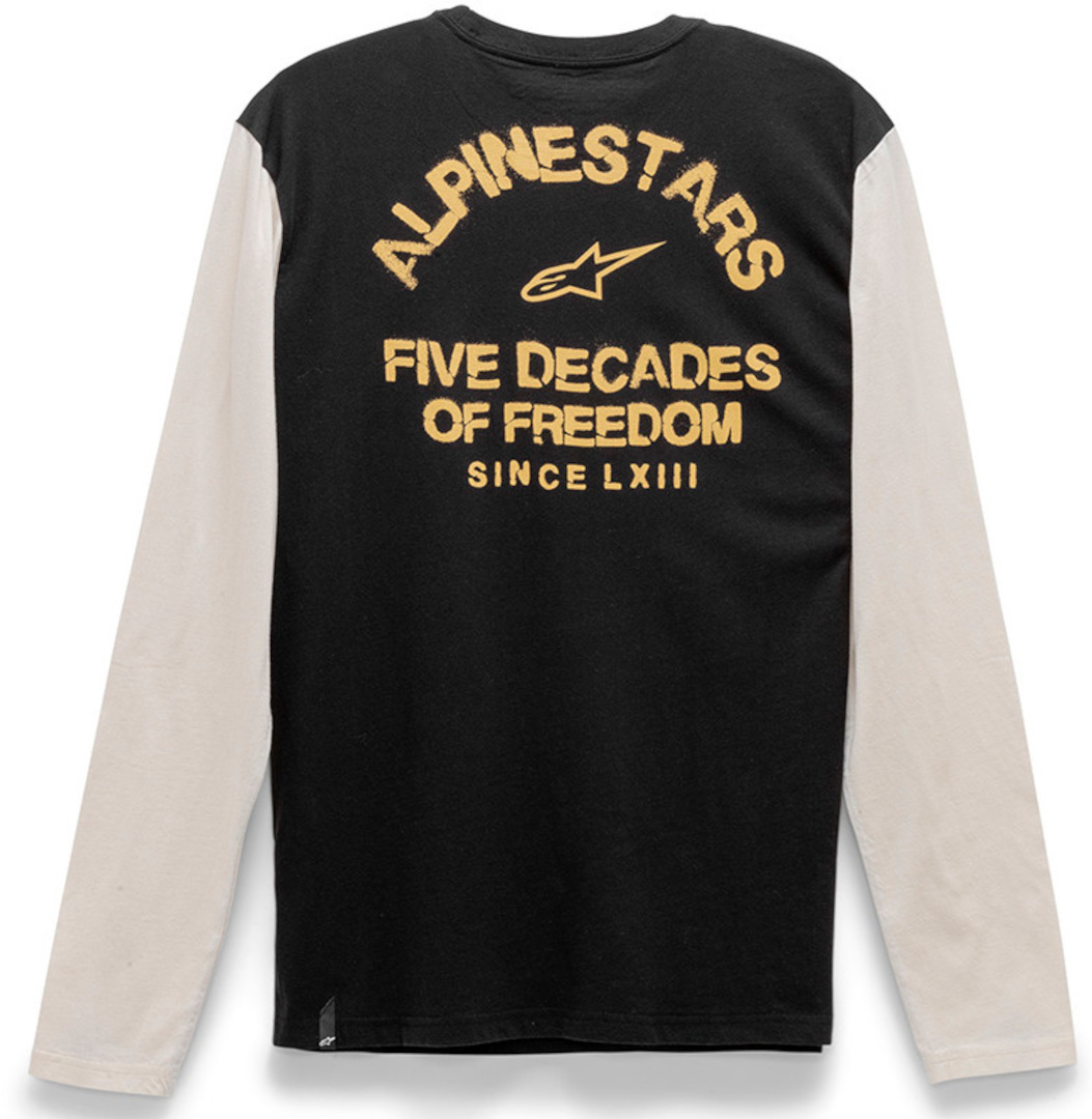 Alpinestars Decades Camisa longsleeve preto/branco M Figura 2