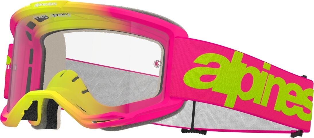 Alpinestars Vision 5 Wordmark Motocross Glasögon rosa Figur 1