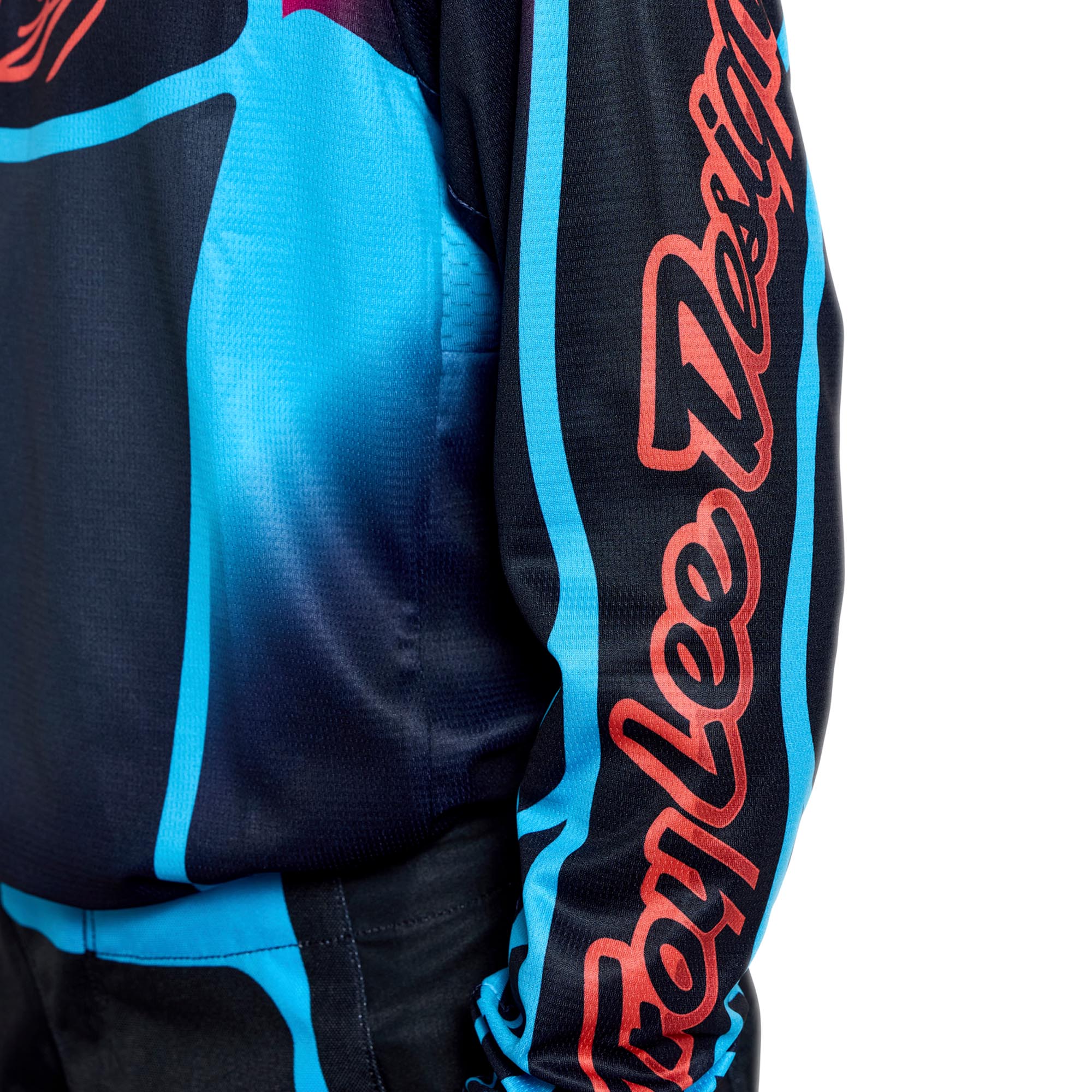 Troy Lee Designs GP Pro Framework ユースモトクロスジャージ ブラック/ターコイズ S 図6