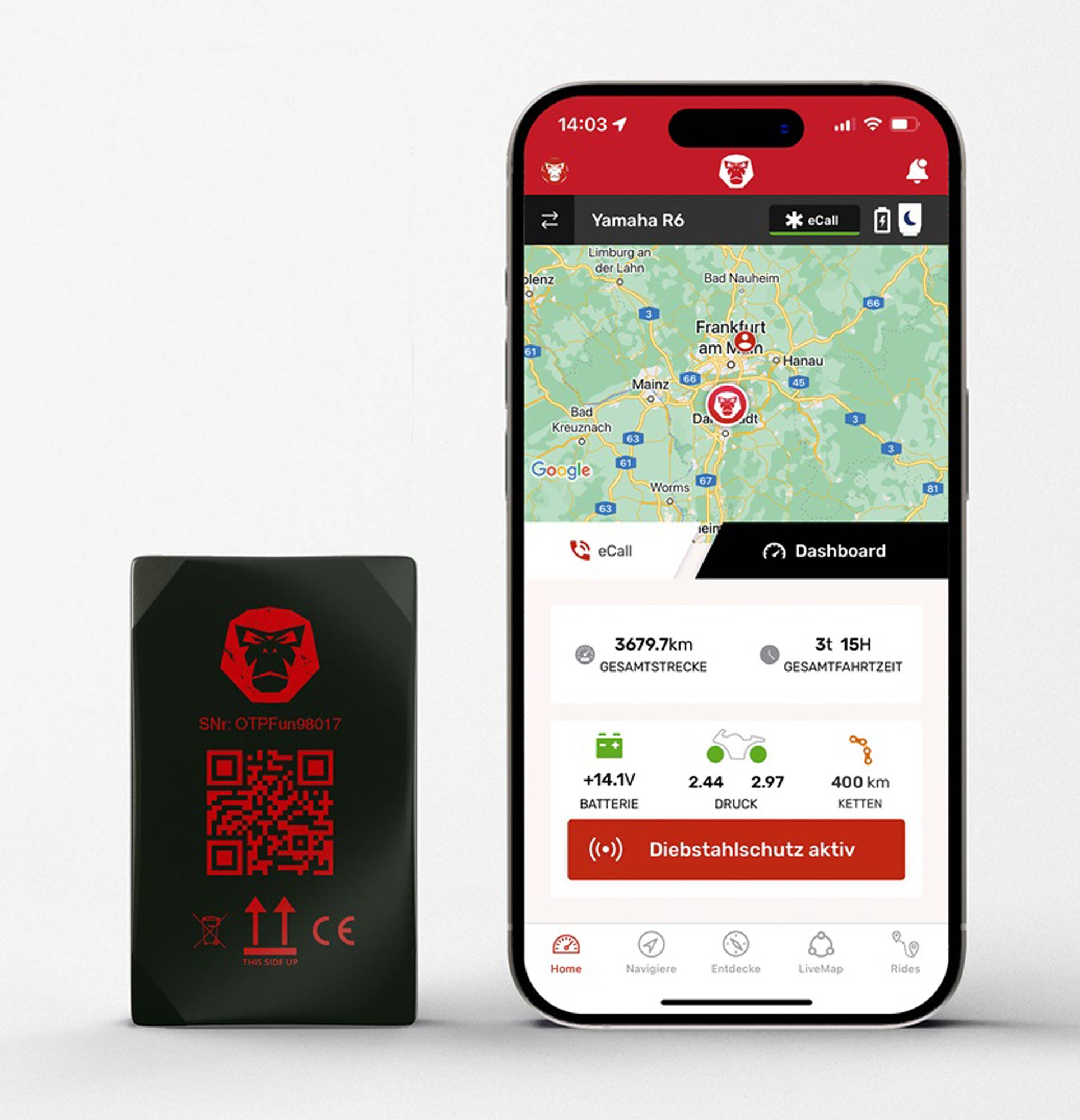 RideLink WingMan 4G, IP54 Modul de urmărire Figura 4