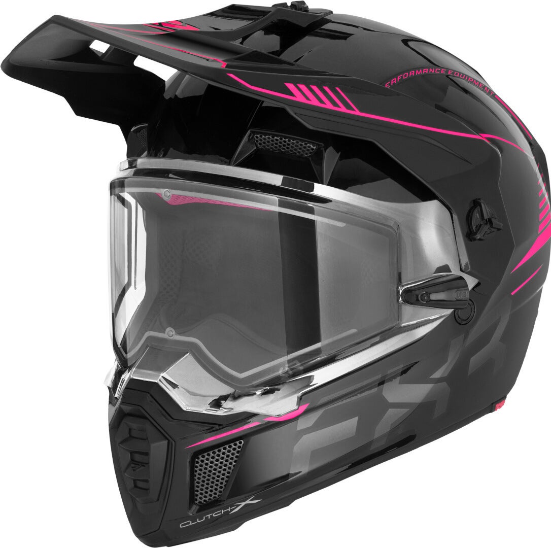 Side view of FXR Clutch X Pro Snowmobile Helmet