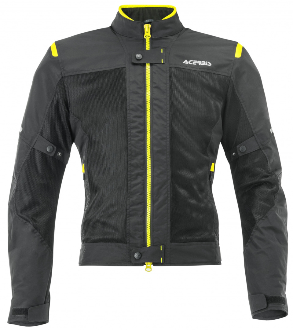 Acerbis Ramsey Vented Motorcycle Textile Jacket black/neon-yellow XXL Figure 3