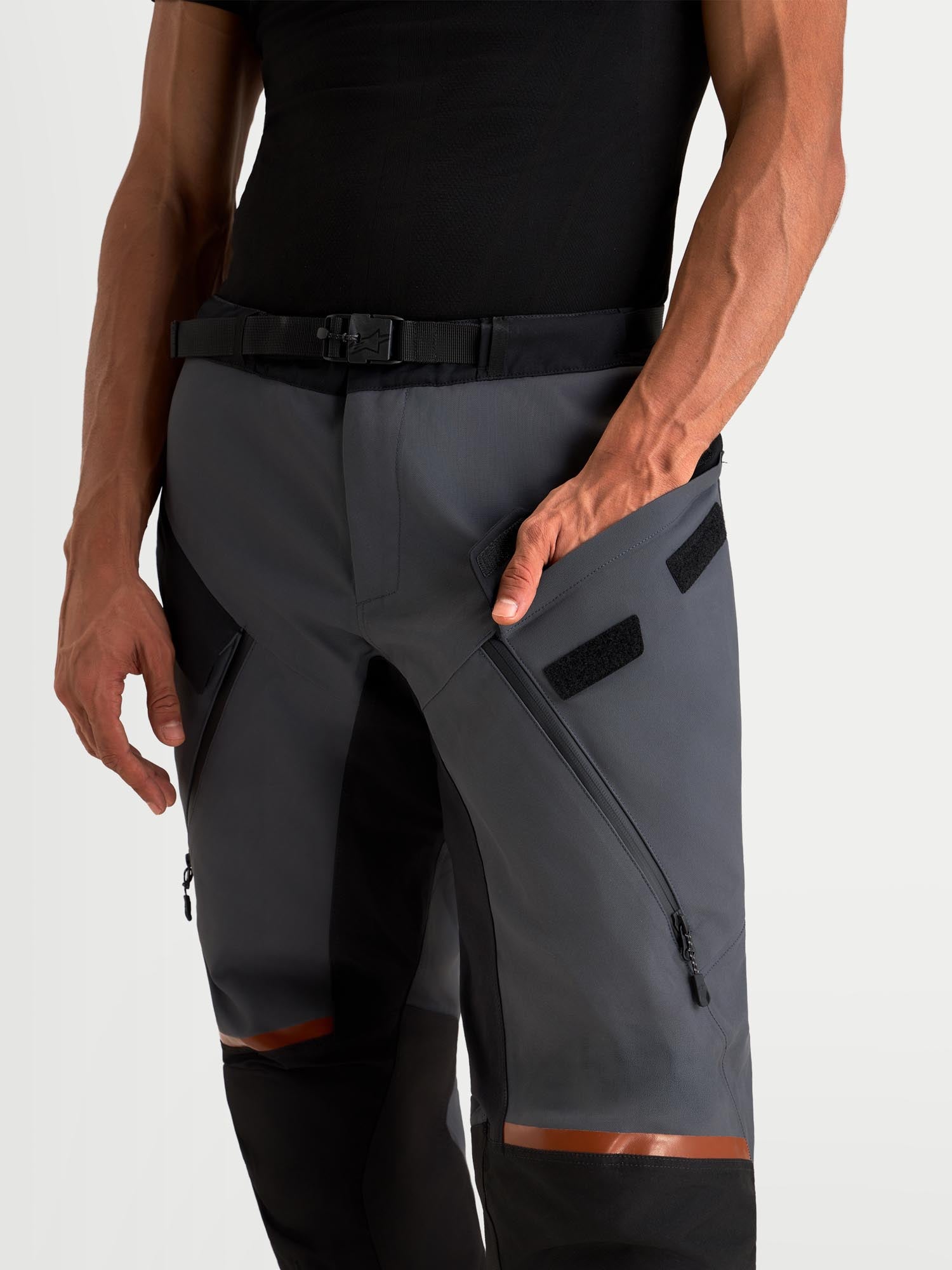 Alpinestars ST-7 V2 2L Gore-Tex Pantalon textile de moto imperméable Gris/Noir 3XL Figure 10