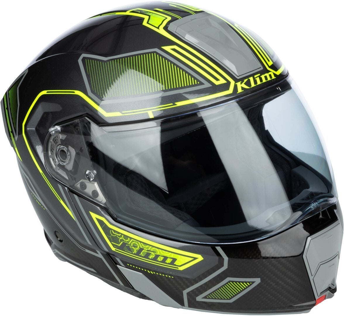 Klim GT1 Expedition Carbon hjelm sort/neon-gul L (59/60) Figur 3