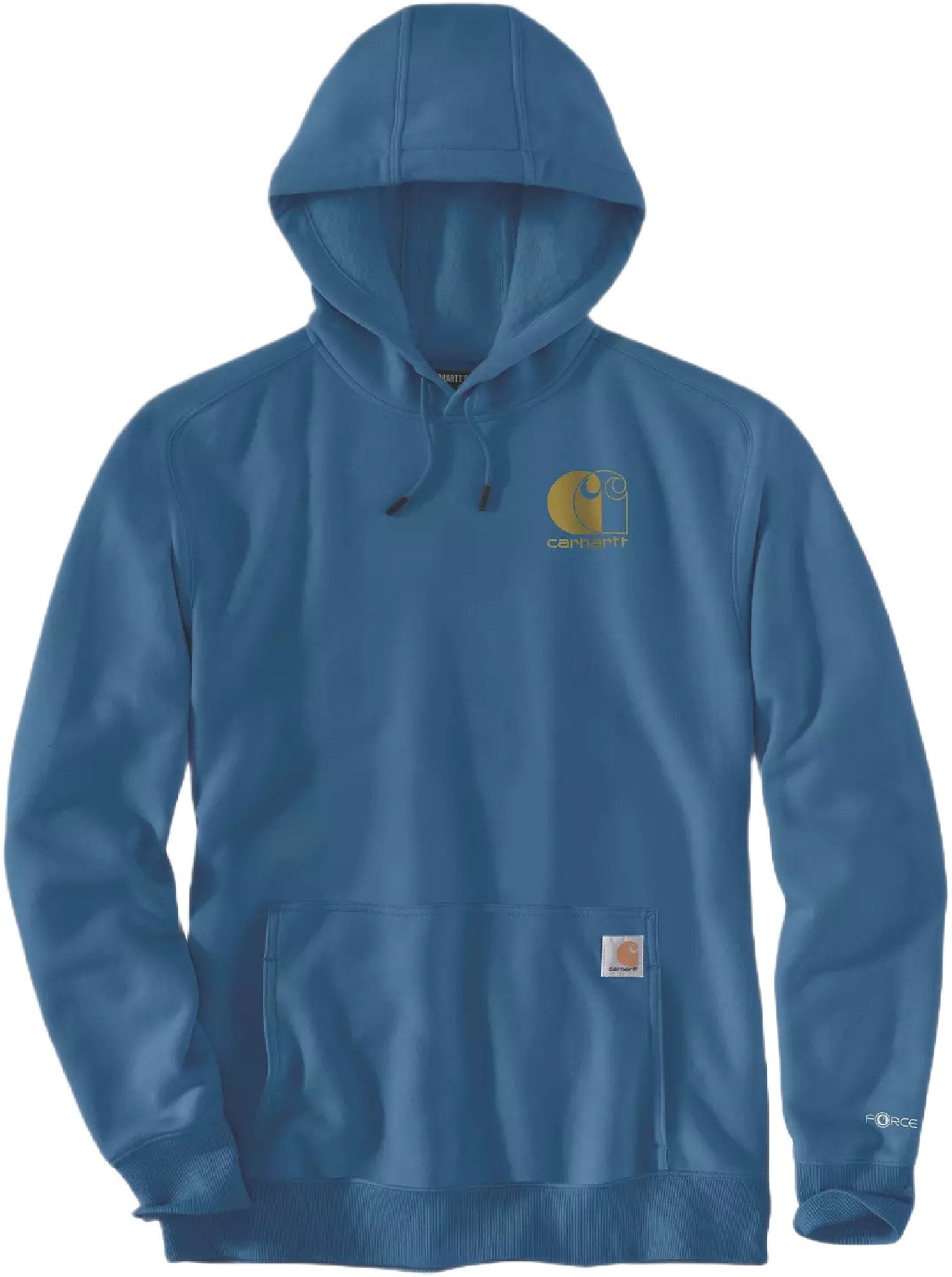 Carhartt Signature Logo Sweat à capuche coupe décontractée bleu XL Figure 1