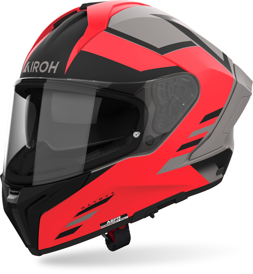 Airoh Matryx Thron Helm grau matt/orange L (59/60) Abbildung 1