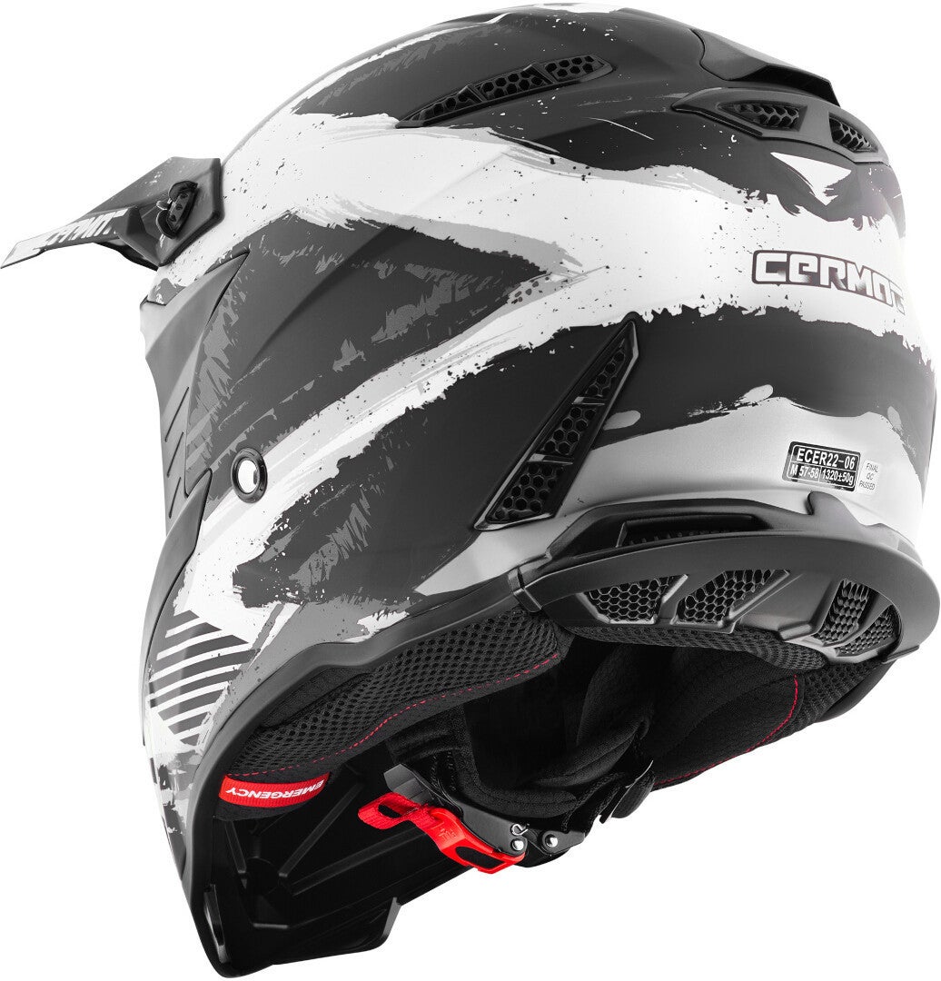 Side view of Germot GM 540 Motocross Helmet