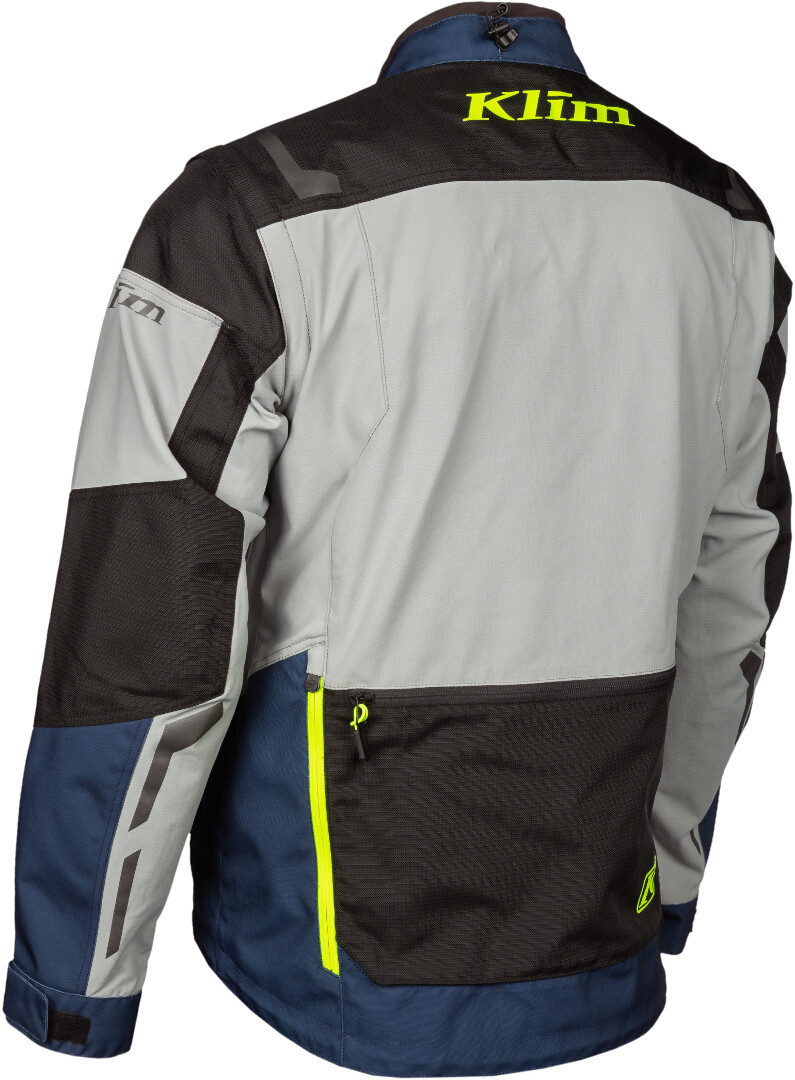 Klim Dakar Motorcycle Textile Jacket blue/white/yellow XL Figure 2