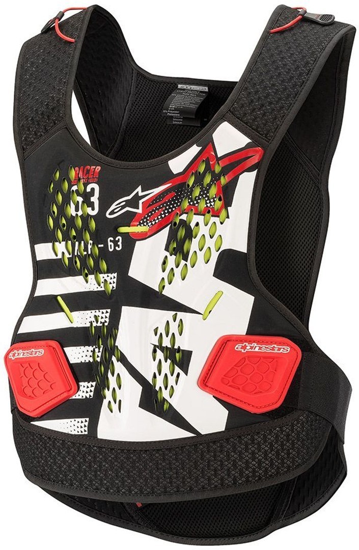 Alpinestars Sequence Protector de piept Alb/Roșu XL/XXL Figura 1