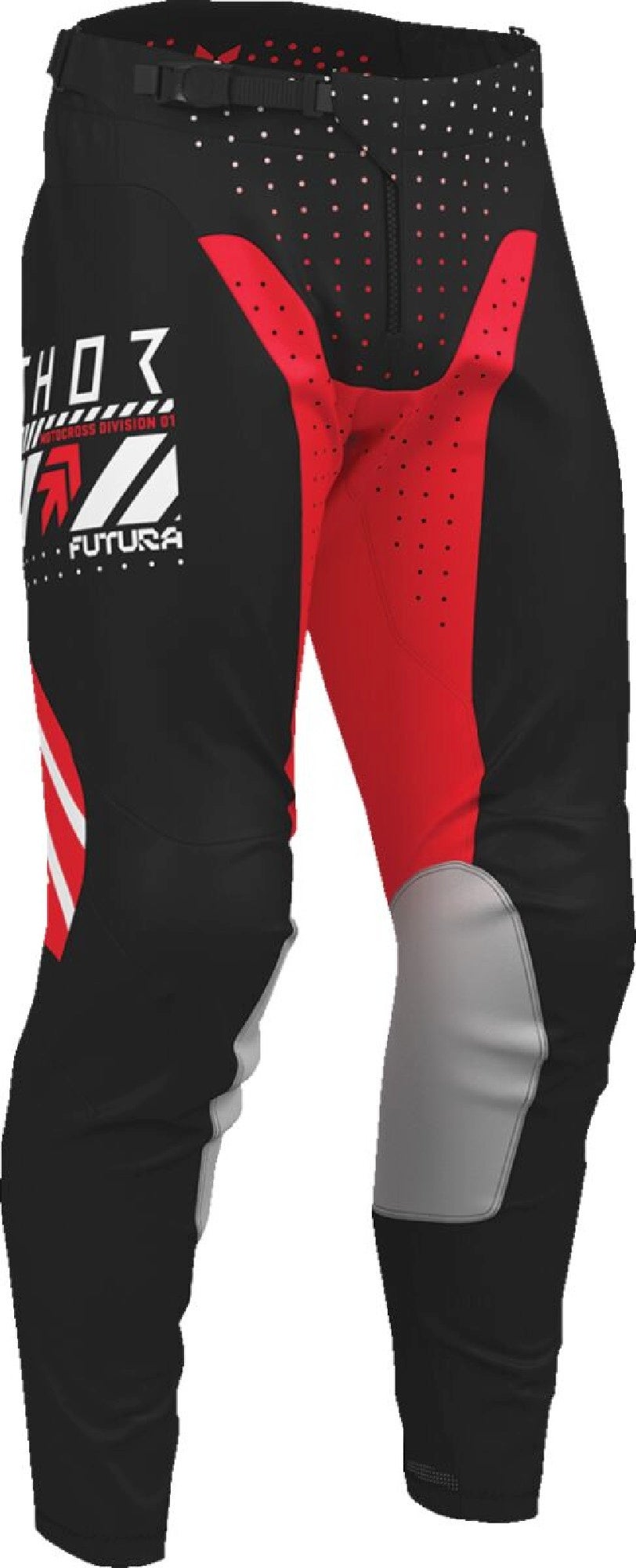 Thor Launchmode Futura Pantalons de motocross noir/rouge 40 Figure 1
