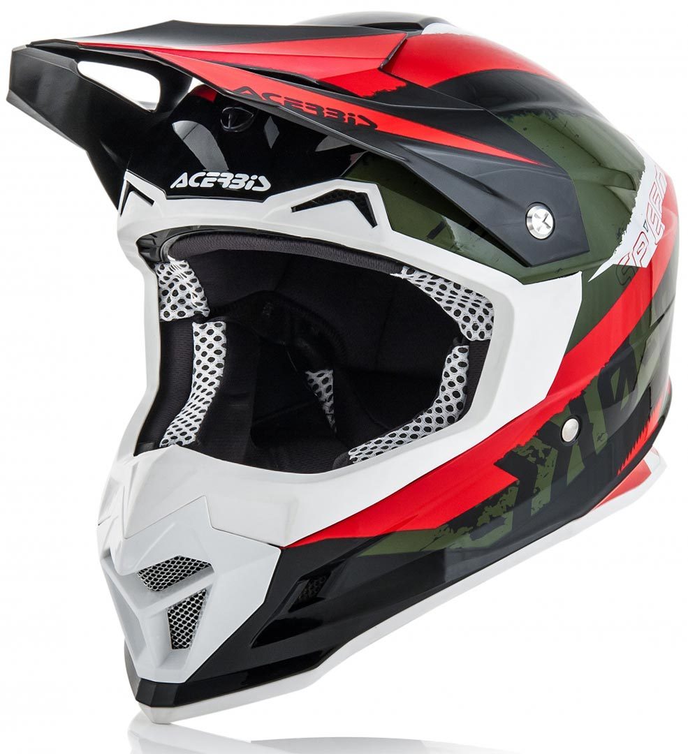 Acerbis Profile 4 Casco Motocross nero/rosso S (55/56) Figura 1
