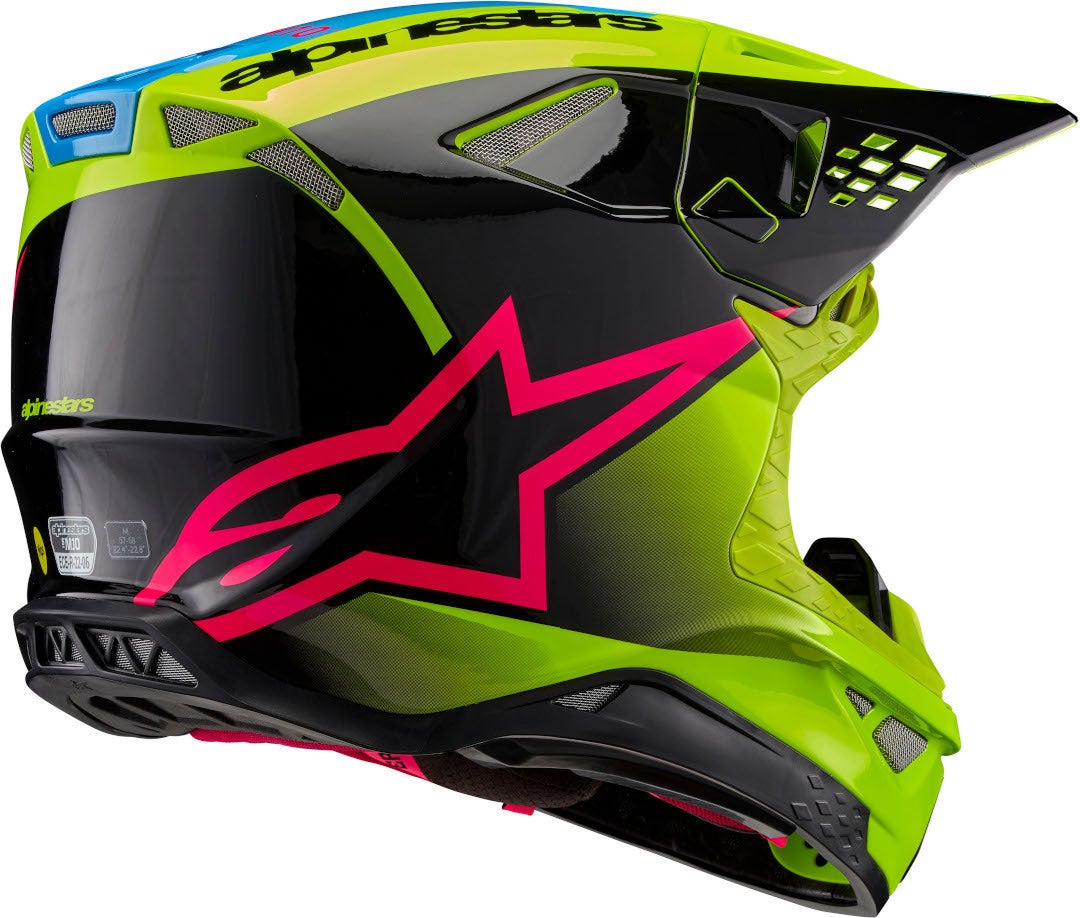 Alpinestars Supertech S-M10 Unite 2024 Casco Motocross Verde/Nero XXL (63/64) Figura 7