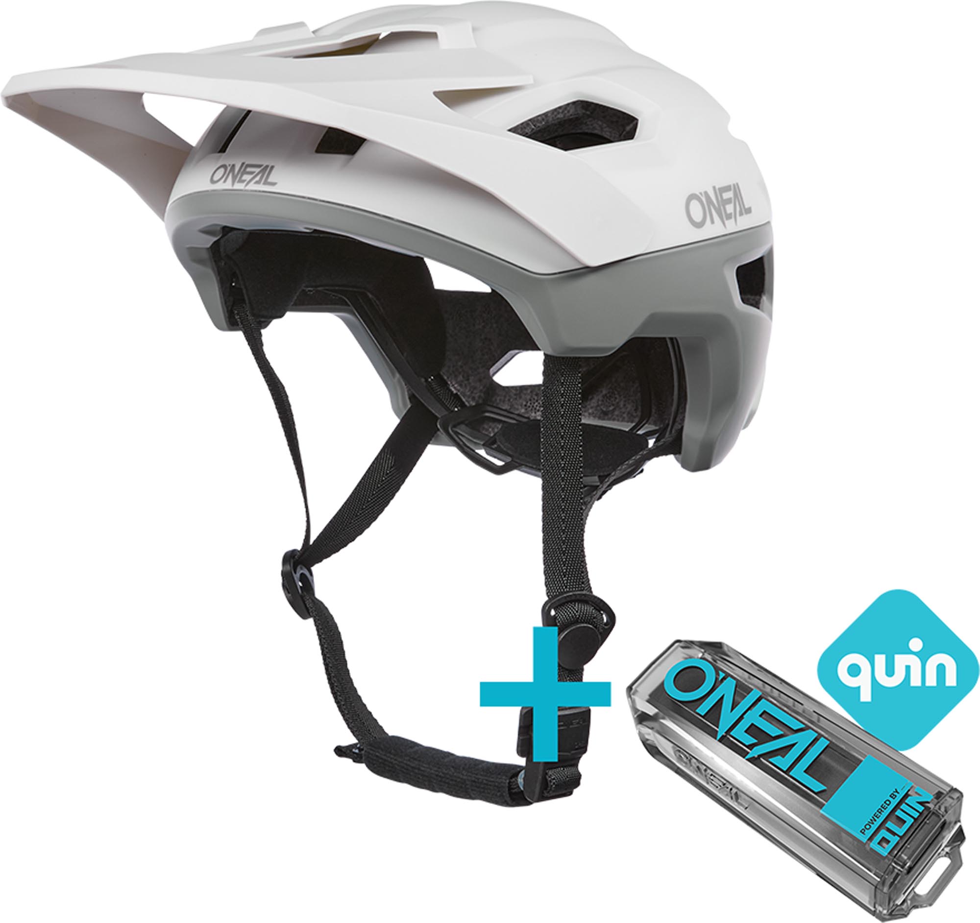 Oneal Trailfinder Evo Solid Capacete de bicicleta branco fosco/cinza S/M (54-58) Figura 6