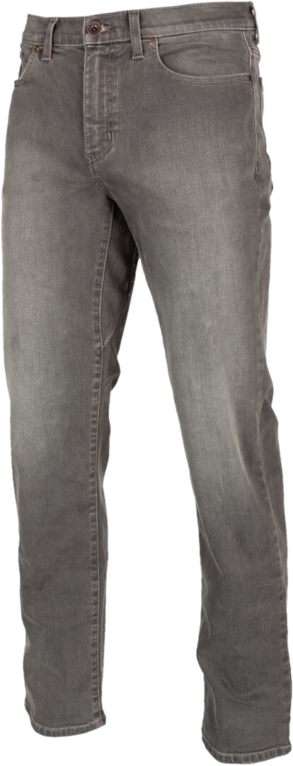 Klim Unlimited Straight Stretch Denim Motorcykel Jeans grå 33/34 Figur 1
