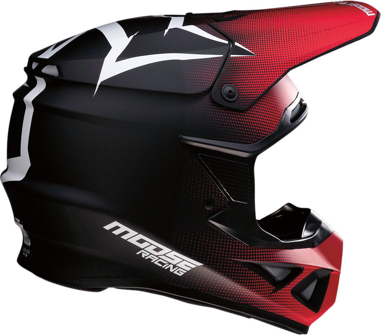 Moose Racing F.I. Agroid MIPS Motorcross Helm Zwart/Rood M (57/58) Figuur 2