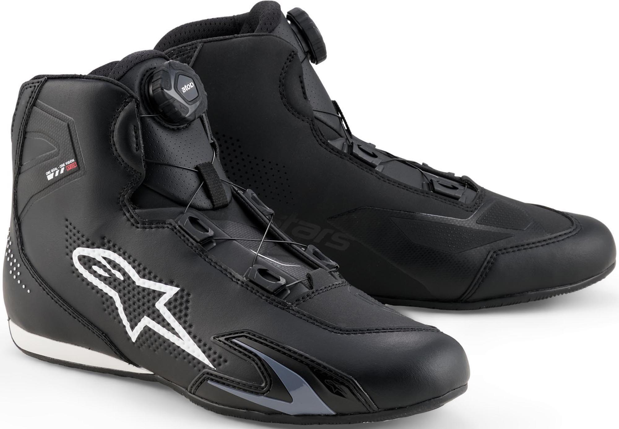 Alpinestars Celer Motorcykelsko Sort/hvid 10 Figur 1