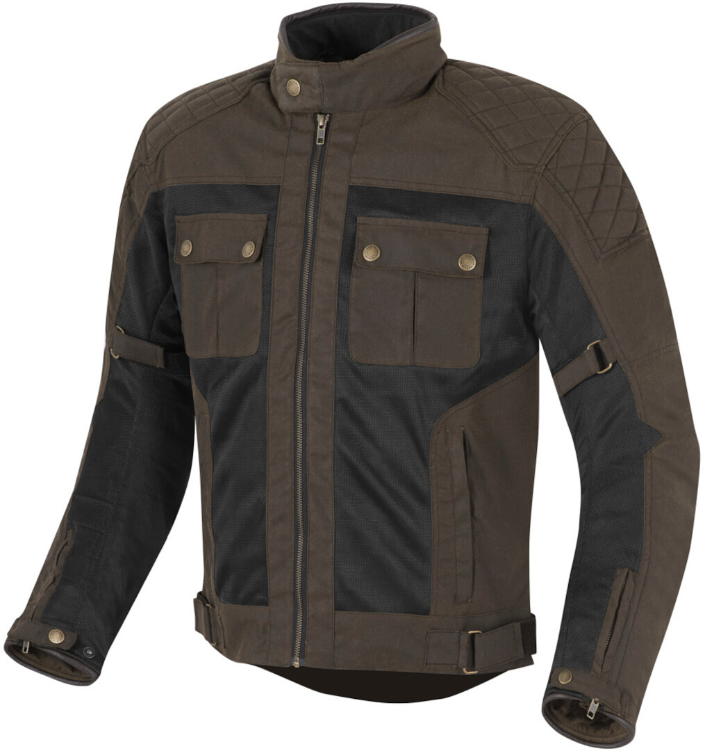 Merlin Shenstone Giacca cerata moto marrone M Figura 1