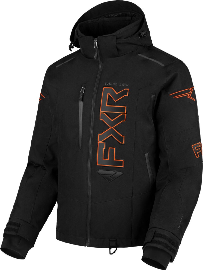 Fxr Men's Black/Orange Helium X 2-In-1 2025 Snowmobile Jacket