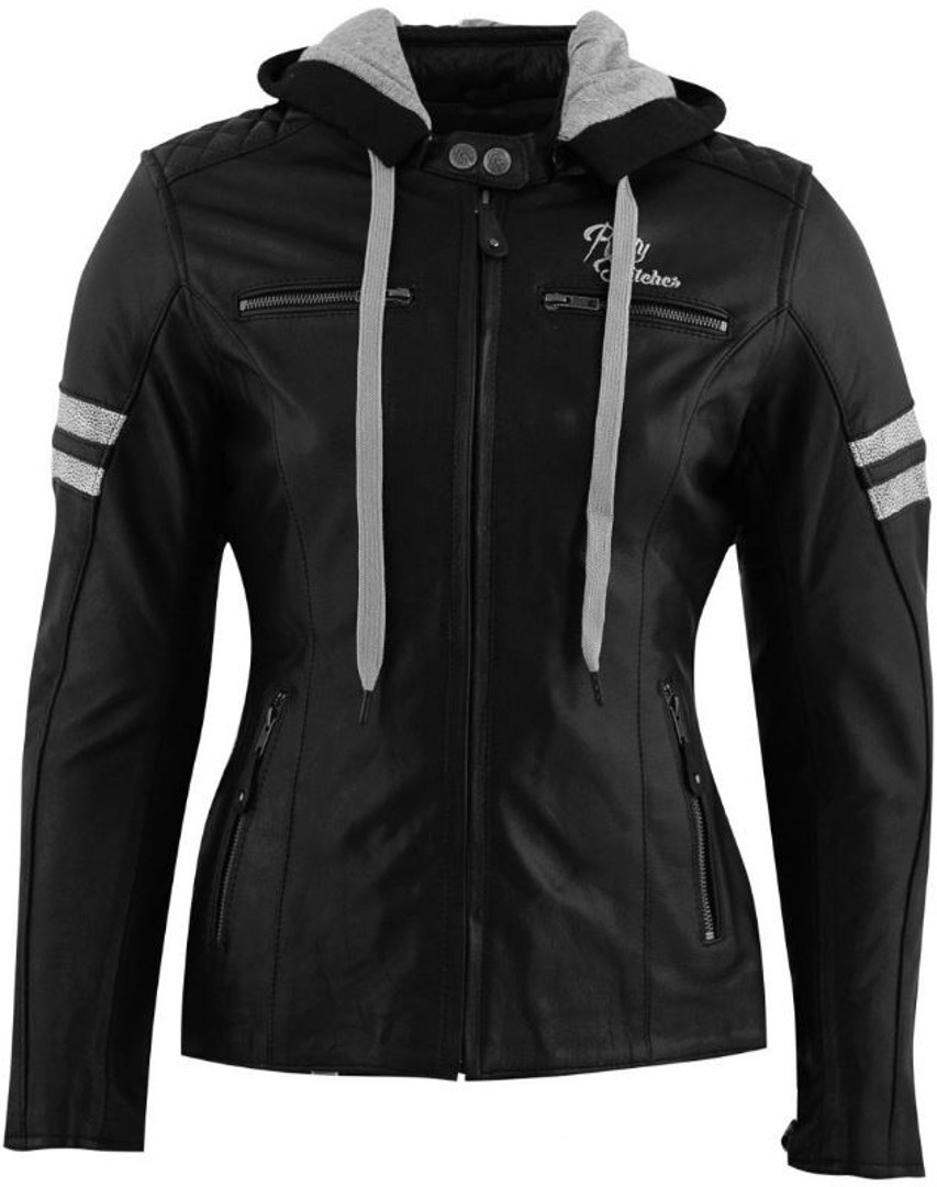 Rusty Stitches Super Joyce Hooded Damer Motorcykel LäderJacka 56 Figur 1