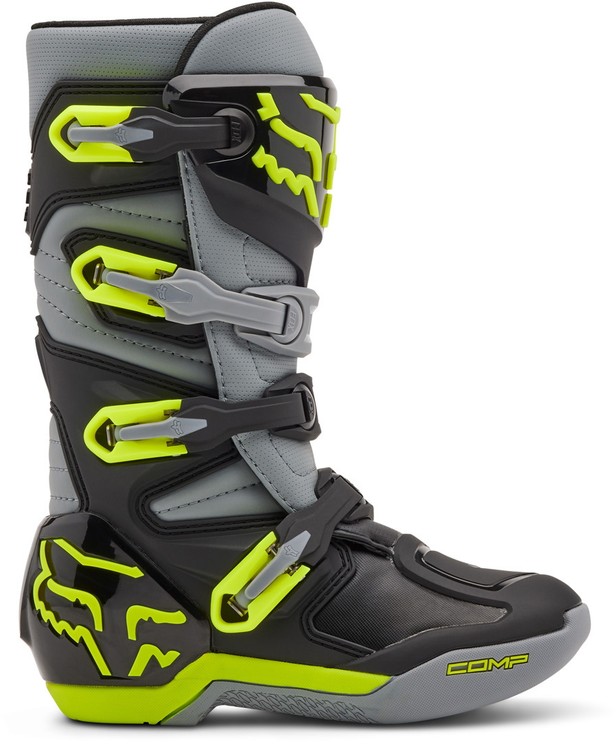 FOX Comp 2023 Jugend Motocross Stiefel grau/gelb 3 Abbildung 6