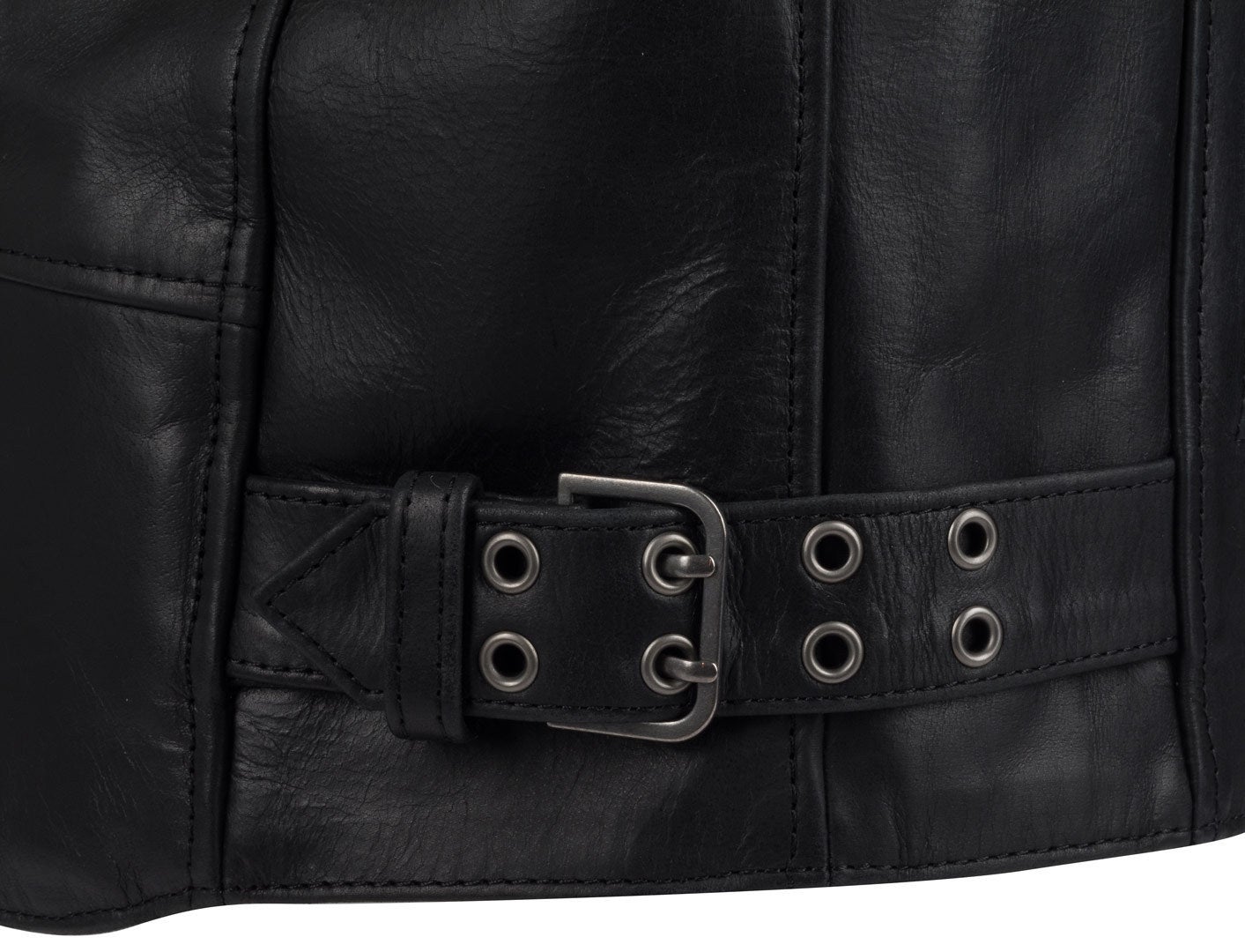 Side view of Segura Lewis Motorcycle Leather Jacket