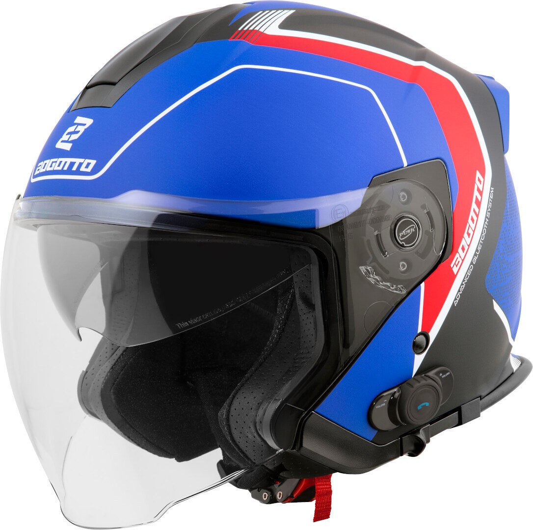 black matt/red/blue