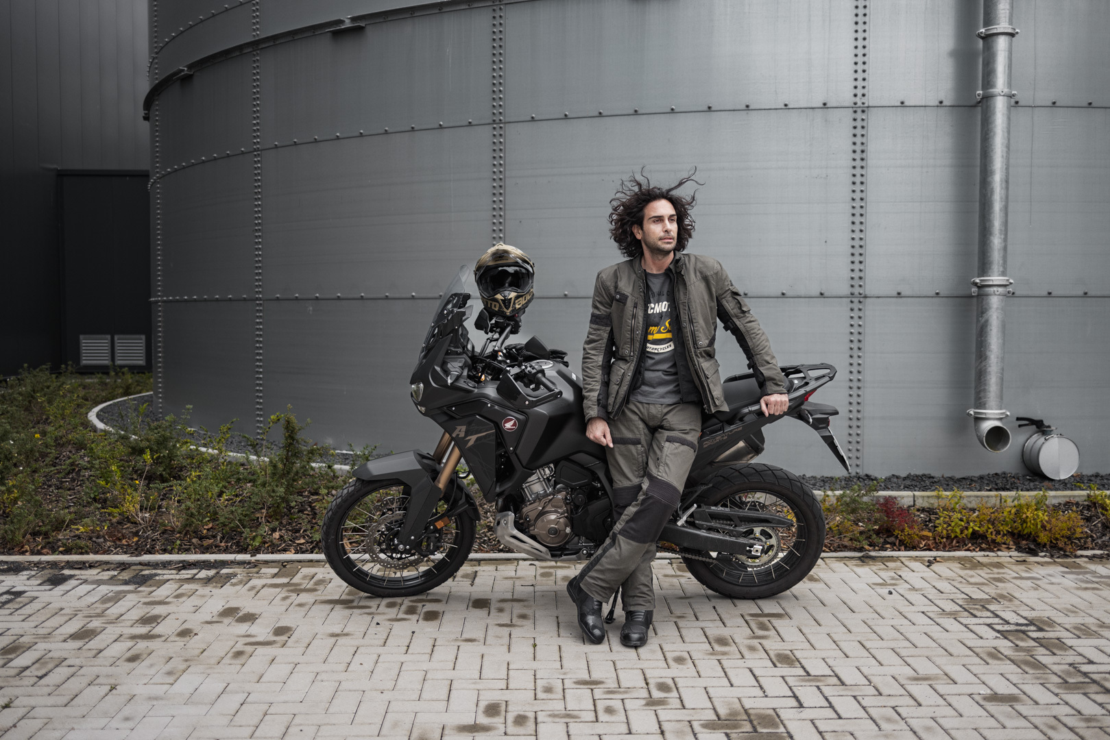 Merlin Mahala Pro D3O Explorer Motorcycle Textile Pants olive 3XL Figure 2