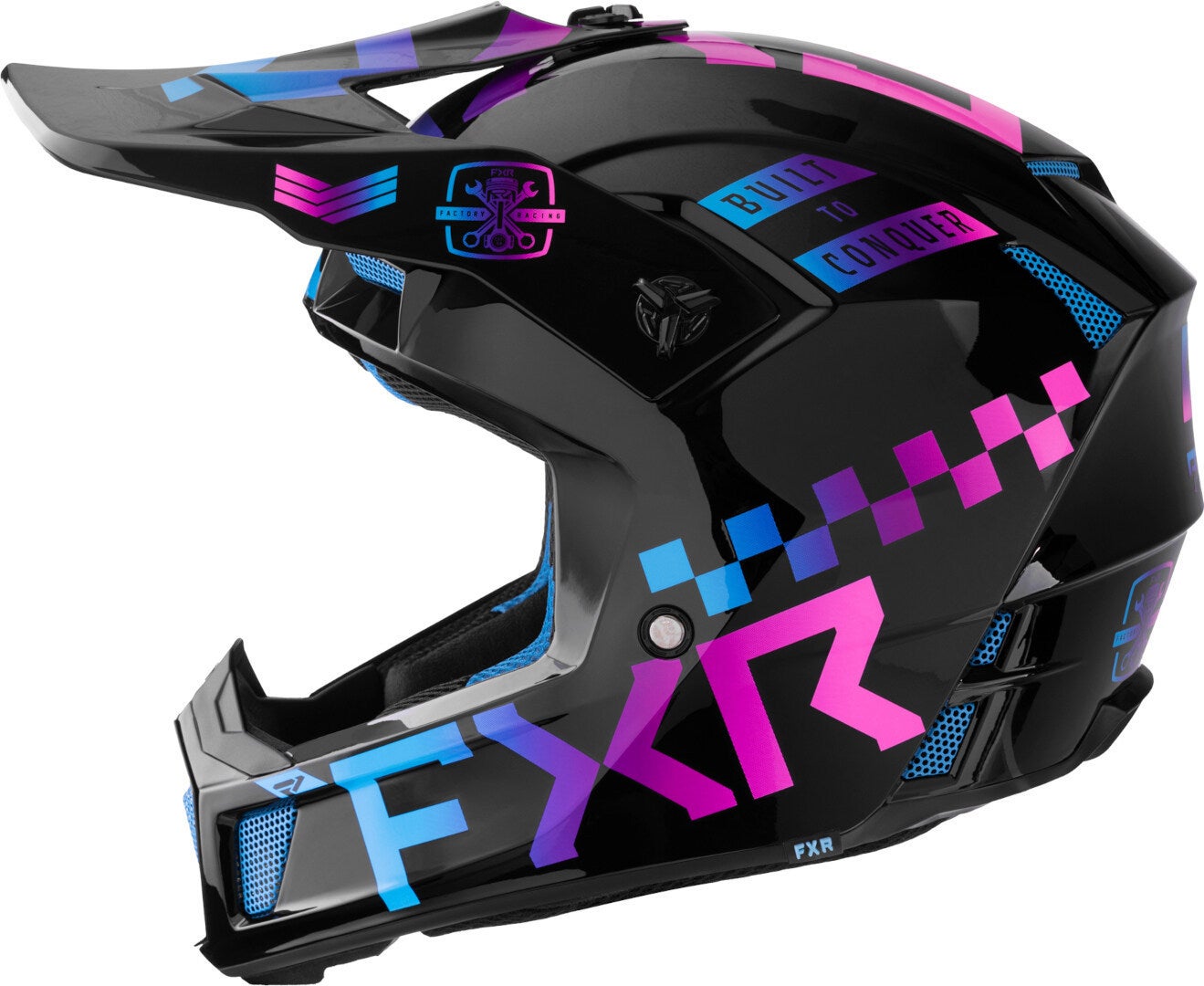 FXR Clutch Gladiator 2024 Casco da motocross blu/rosa S (55/56) Figura 4