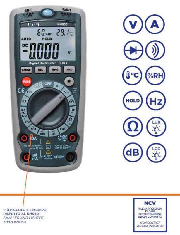 ZECA Digitale multimeter Figuur 1