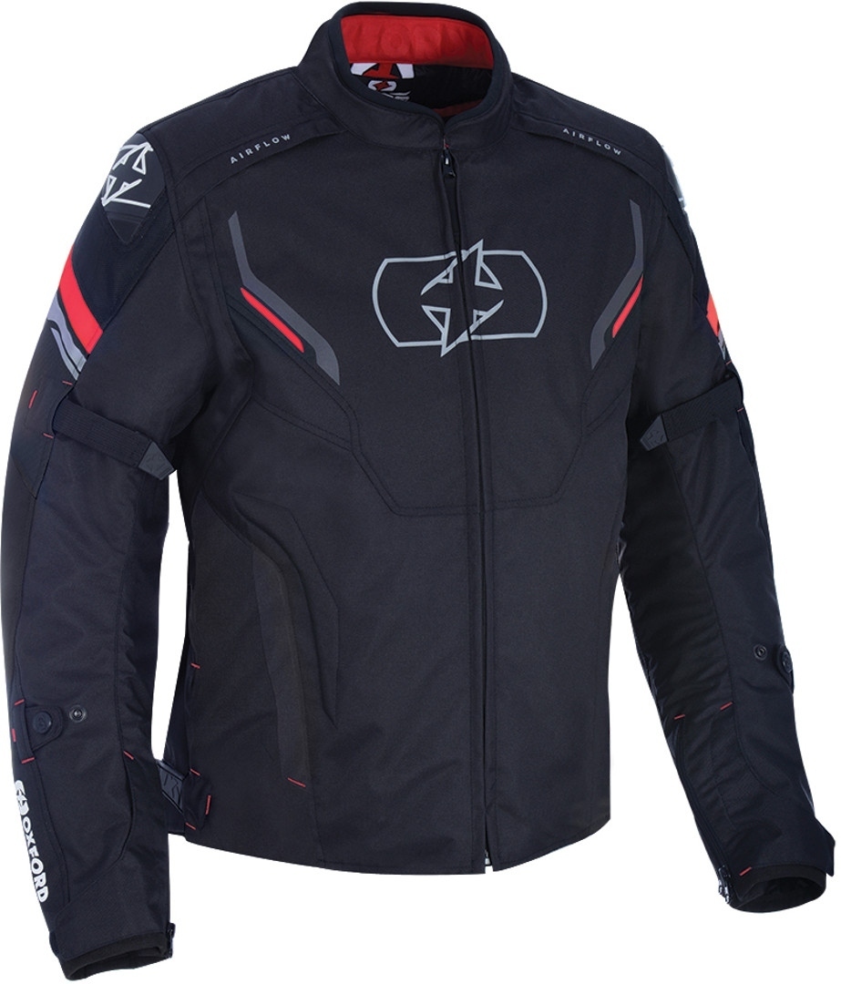 Oxford Melbourne 3.0 Motorcycle Textile Jacket black/red M Figure 1
