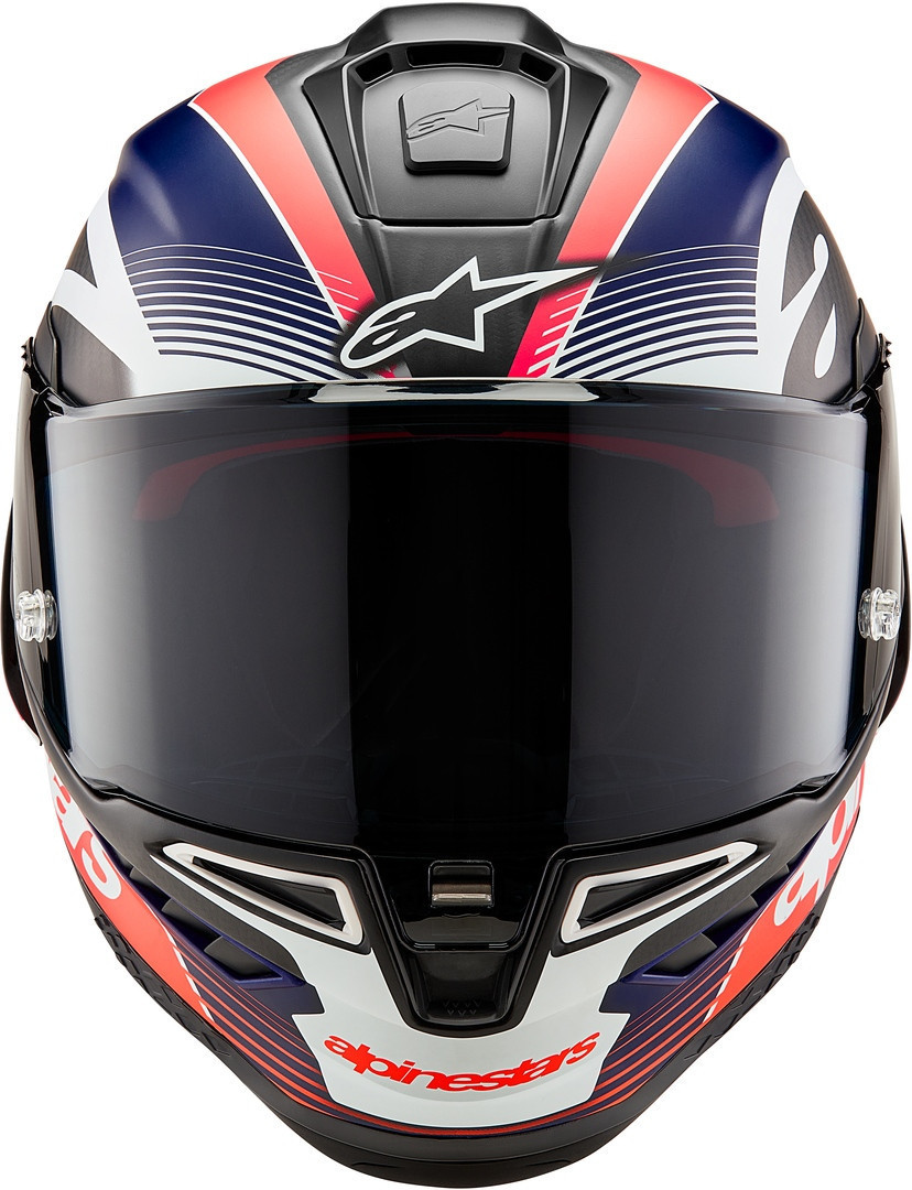 Alpinestars Supertech R10 Team Carbon Hjälm svart/röd/blå XS (53/54) Figur 6