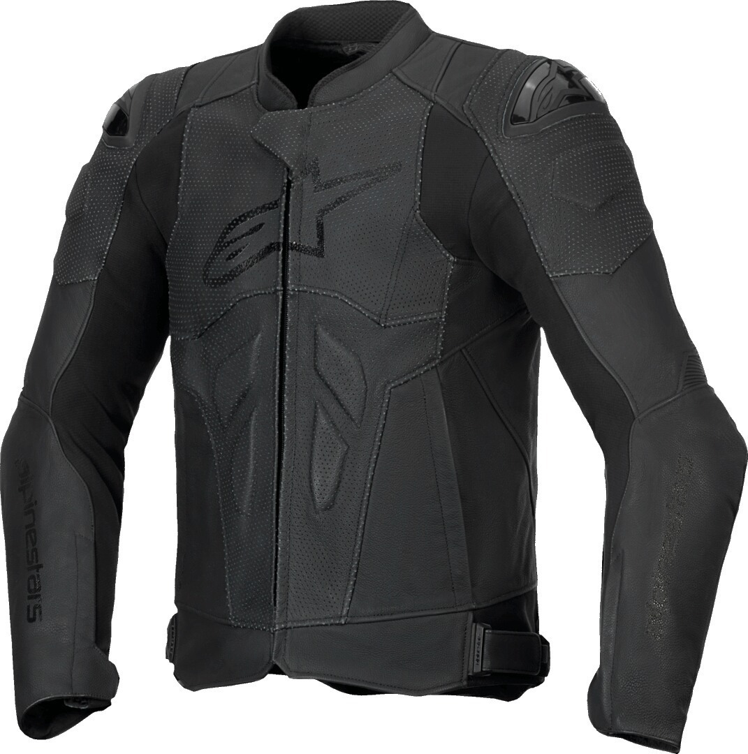Alpinestars Dusk Airflow perforated Motorcycle Leather Jacket black 56 Figure 1
