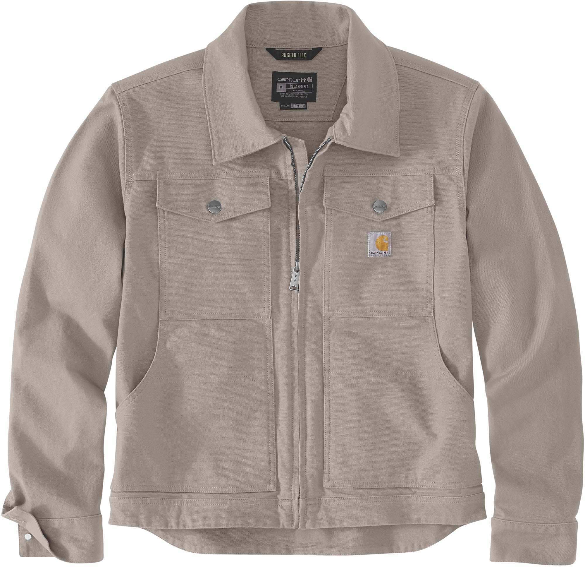 Carhartt Duck Relaxed Fit Jacket taupe S Figure 1