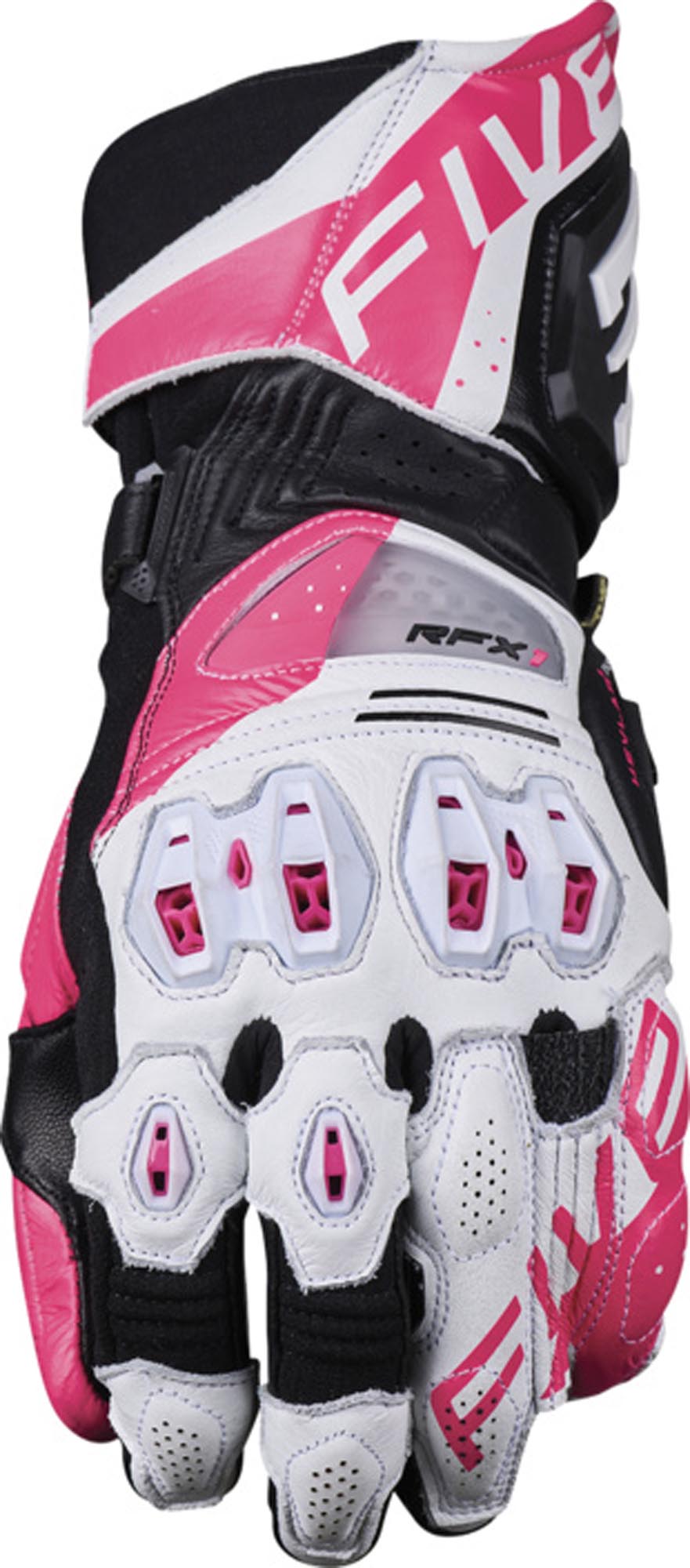 Five RFX1 Evo Damer motorcykelhandskar vit/rosa M Figur 1