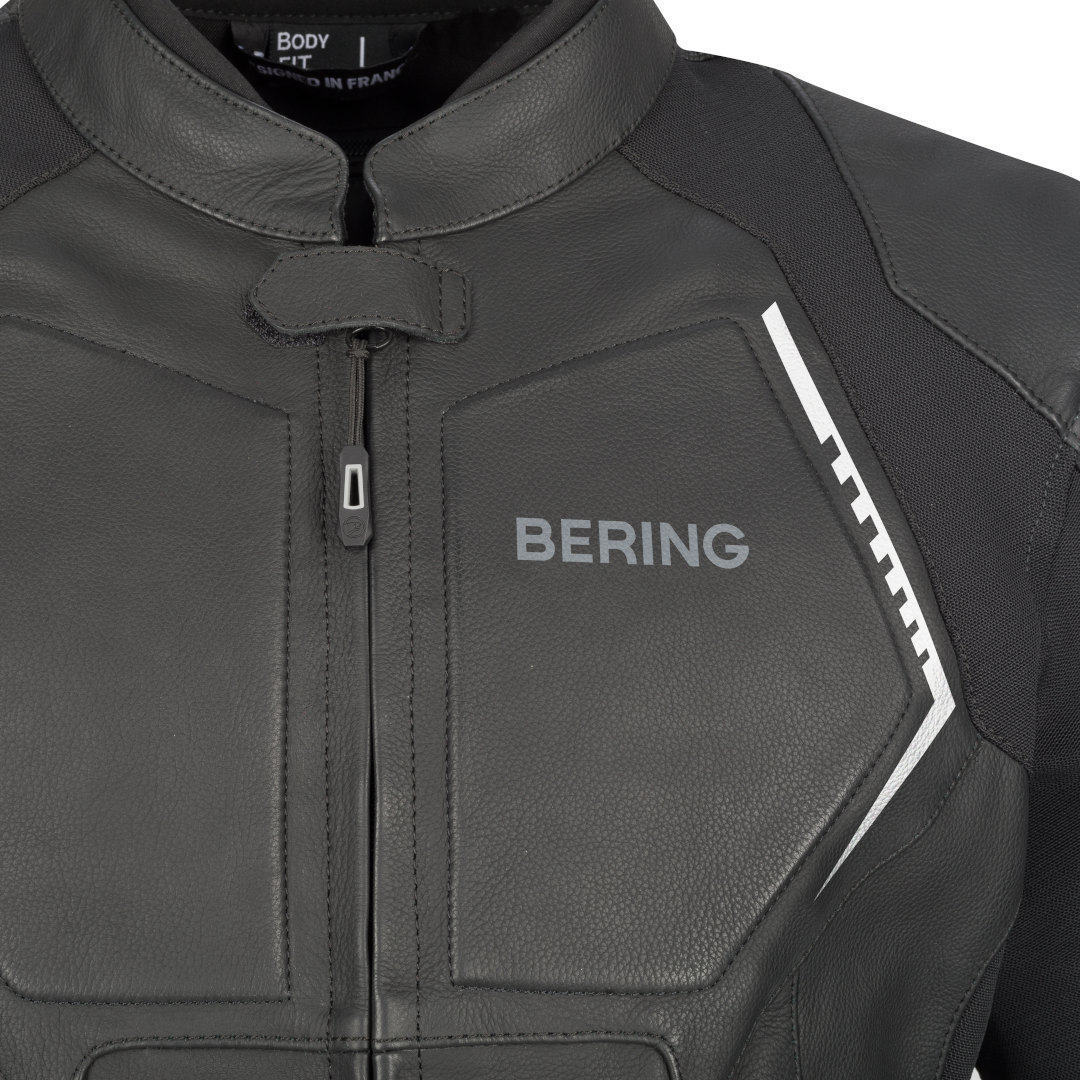 Bering Radial Motorcycle Leather/Textile Jacket black/white L Figure 6