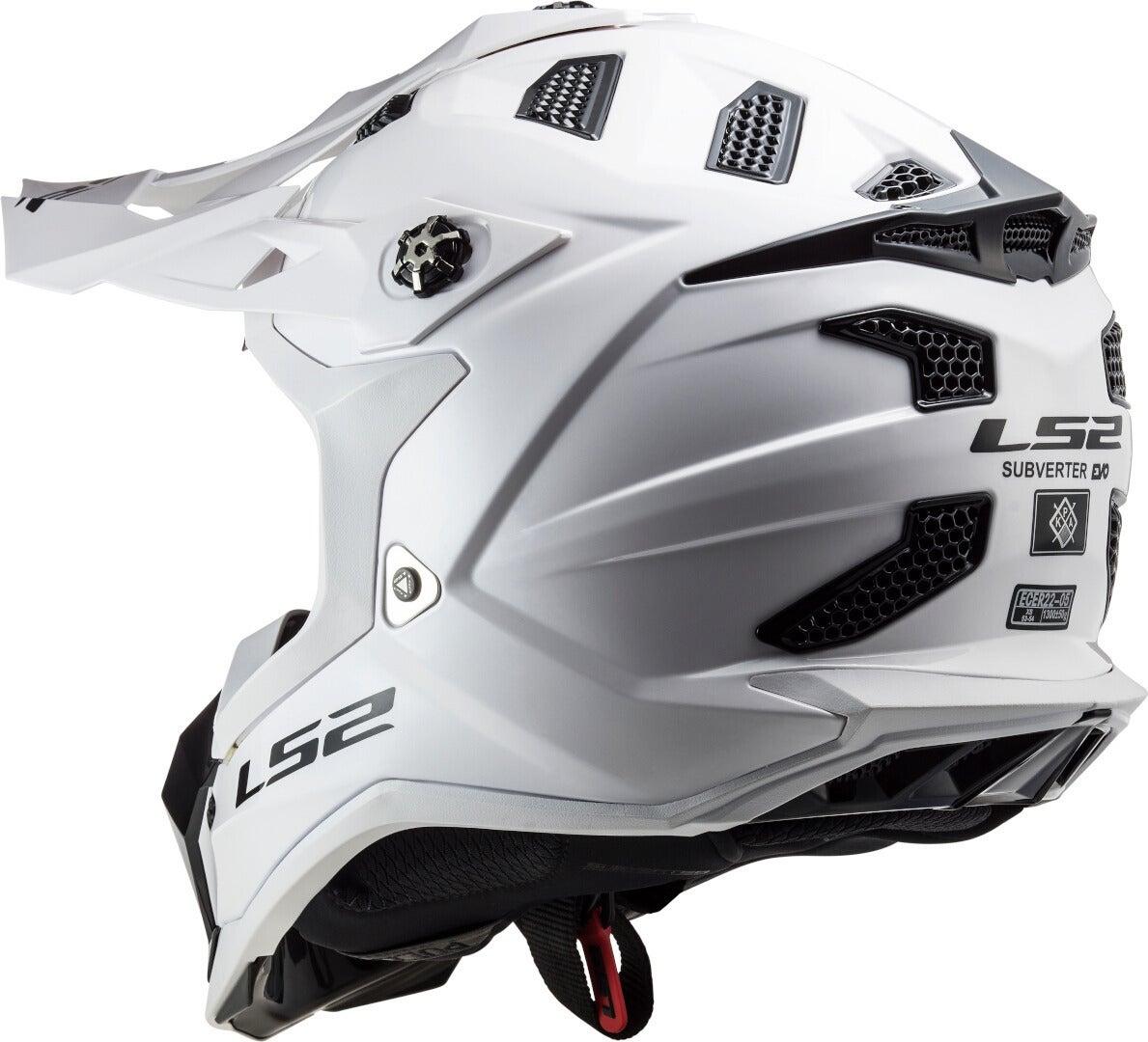 LS2 MX700 Subverter Evo II Solid Motorcross Helm Wit XXL (63/64) Figuur 3