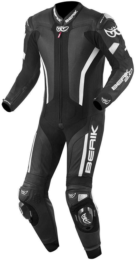 Berik Losail One Piece Motorcycle Leather Suit black/white 52 Figure 1
