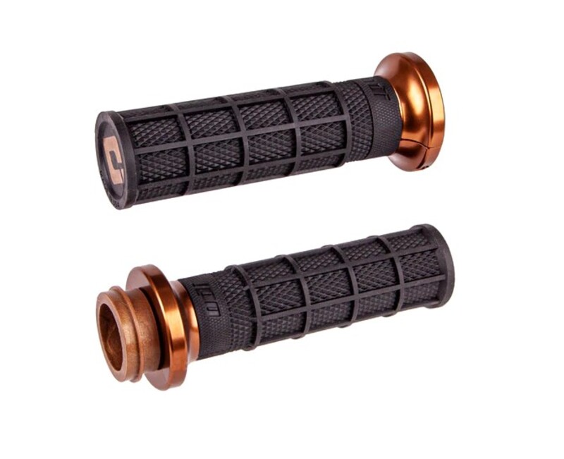 ODI V-Twin Lock-on™ Set Hart-Luck Signature Full-Waffle Grip (Throttle By Wire) - Harley Davidson 2008- Figura 1