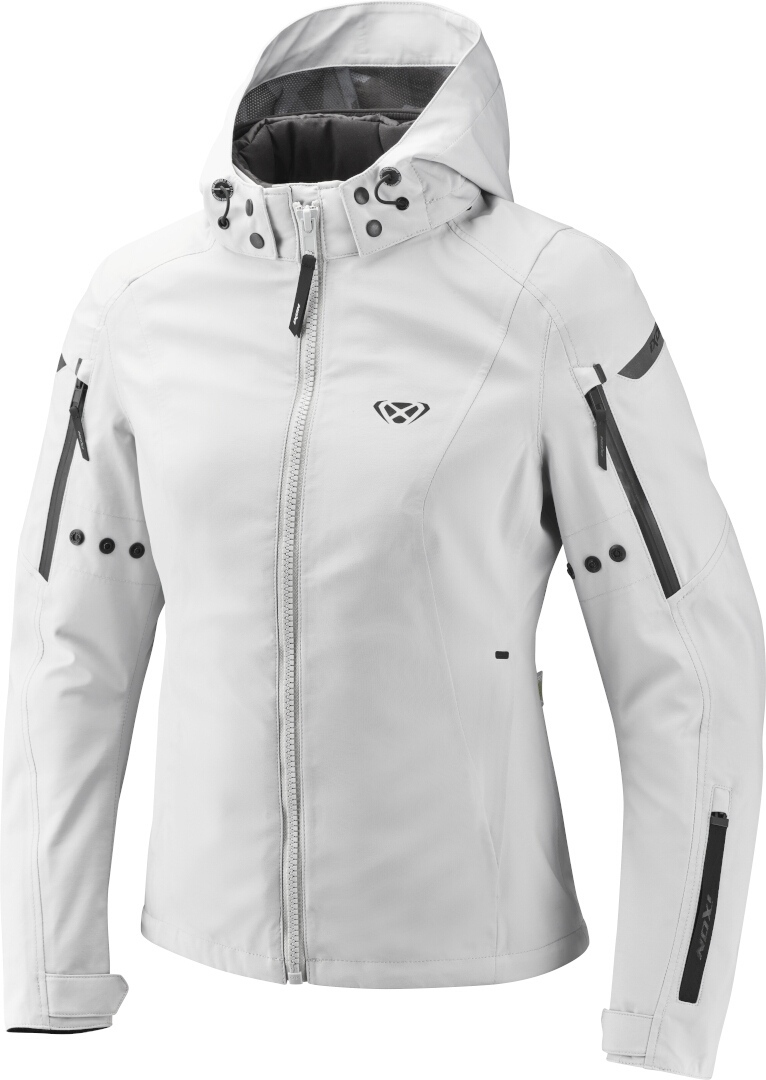 Ixon Burning Damen Motorrad Textiljacke hellgrau S Abbildung 1