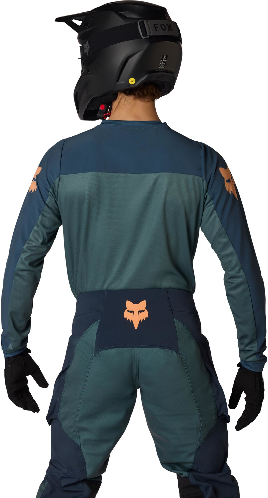 FOX Ranger Off-Road Motocrosstrøje grøn/blå 3XL Figur 4