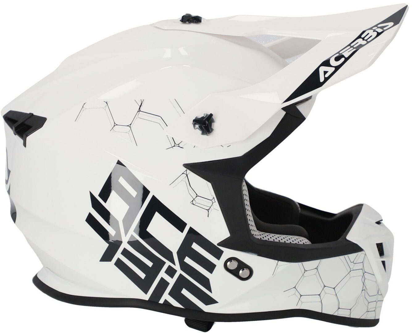 Acerbis Linear Solid 2024 Casco de motocross Blanco L (59/60) Figura 5