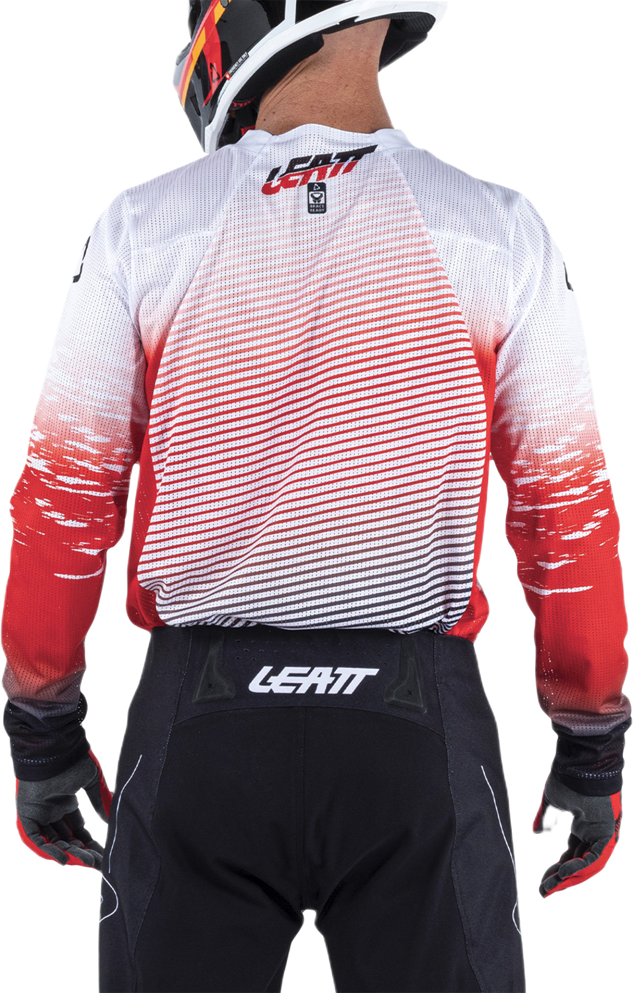 Leatt Moto 4.5 X-Flow V26 Motocross tröja vit/röd/svart L Figur 4